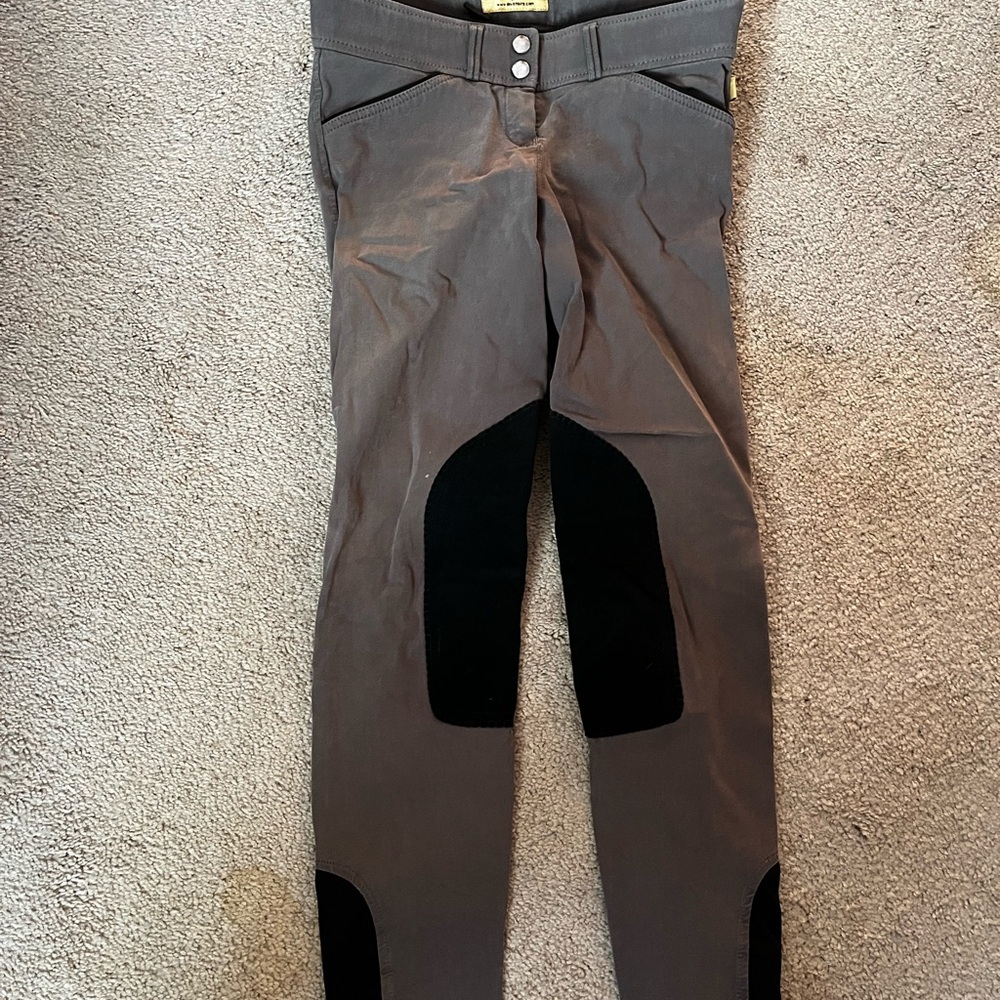 Gray and Black Riding breeches